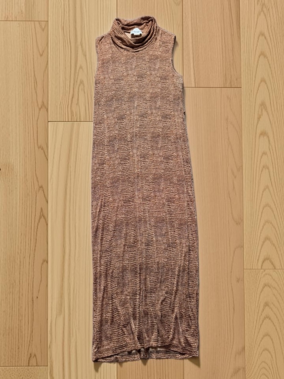VINTAGE Just In Thyme LTD Slinky Knit Animal Print Dress